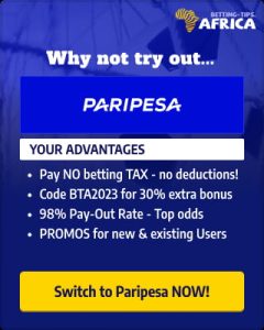 Avoid betting tax at Paripesa