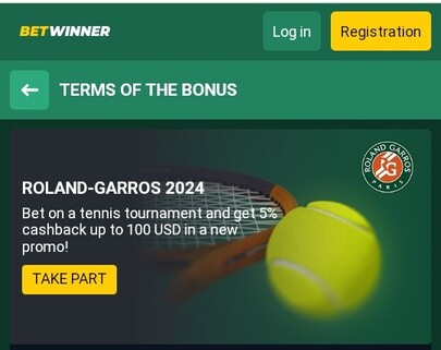 Betwinner French Open 2024 Offer
